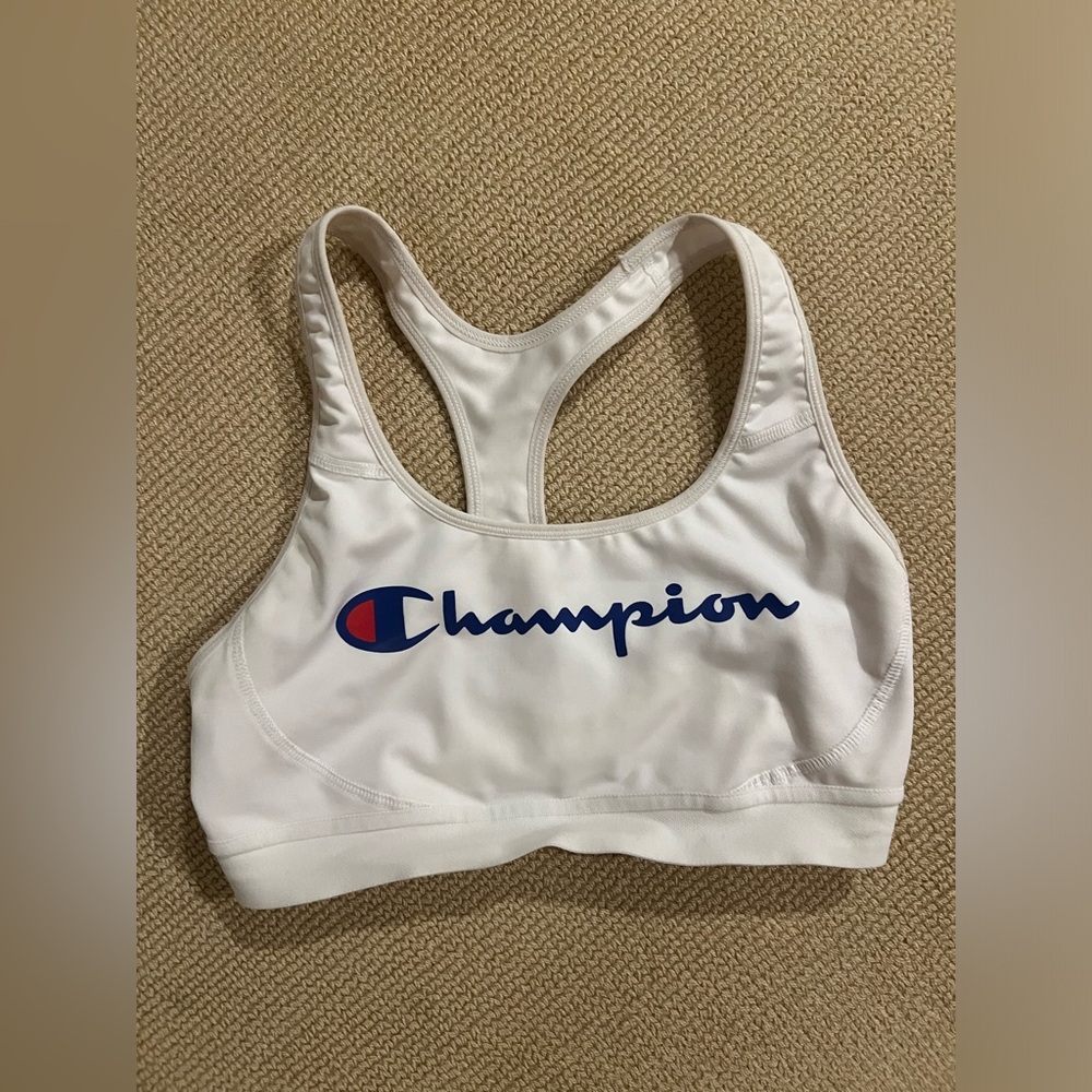 Champion White Sports Bra